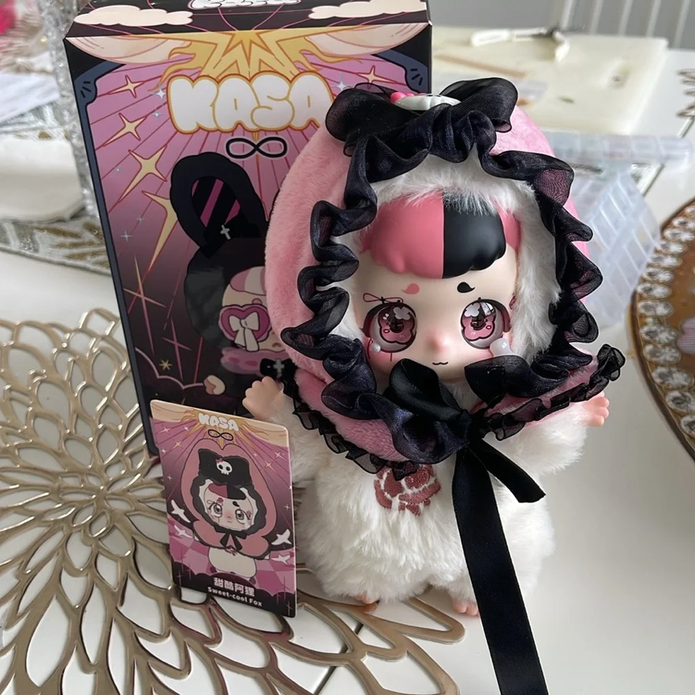 Plush Doll with Pink Hood